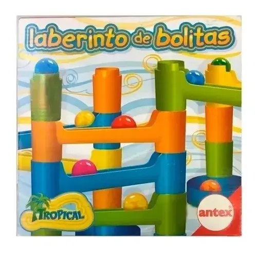 Juego De Mesa Laberinto De Bolitas Tropical Canicas Antex Multicolor 4