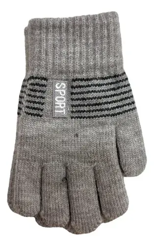Guantes Infantiles Largos Para Niños Invierno Abrigado Rayas 7
