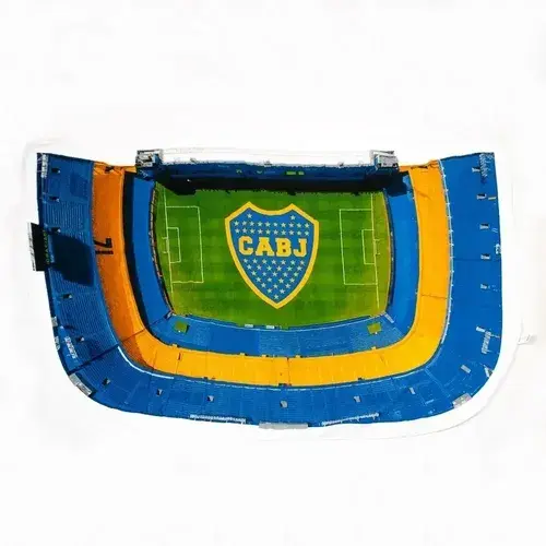 Toallon Gigante Lona Estadio Escudo Futbol Equipos + Mochila