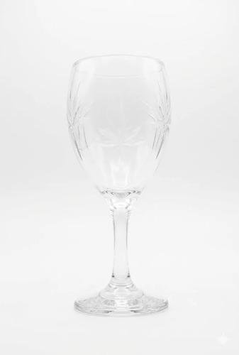 Pack X12 De Copas De Vino De Vidrio Con Estrella 250ml Transparente