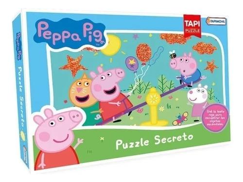Puzzle Secreto Peppa Pig 48 Piezas Tapimovil Con Lupa