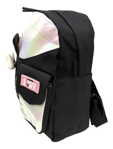 Mochila Infantil Conejo Kawaii Niñas Conejito Escolar Viaje Negro Conejito 4