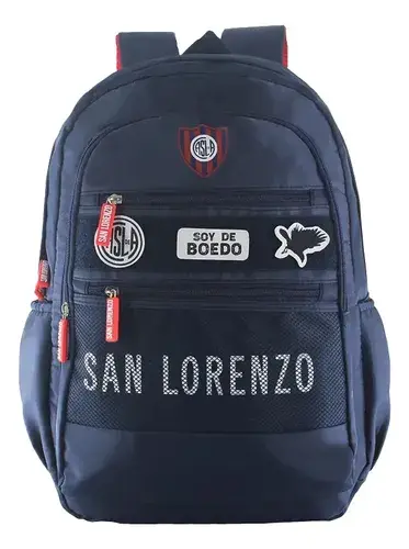 Mochila San Lorenzo Original Parches Escolar Viaje Reforzada San Lorenzo Casla
