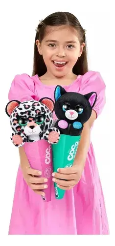 Peluches Coco Surprise Neon Colección + Sorpresa Animales 10