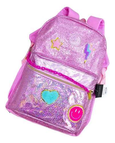 Super Combo Mochila + Cartuchera Glitter Brilla Nena Escolar 5