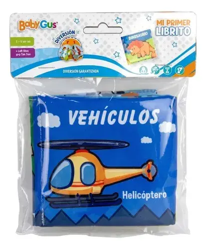 Librito De Tela Para Bebes Vehiculos Mi Primer Librito