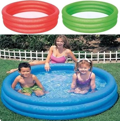Pileta Inflable Grande 2 En 1 Pelotero C Pelotas 122cm Bebes 4