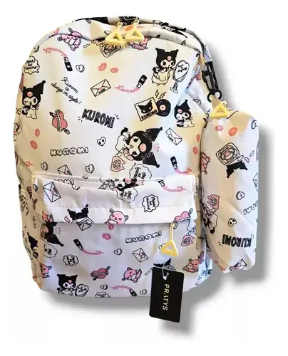Combo Mochila + Cartuchera Escolar Colegio Nena Nene Kuromi 2