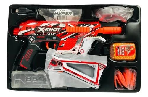 Pistola X Shot Hyper Gel Motorizada Automatic 10mil Bolitas Roja 6