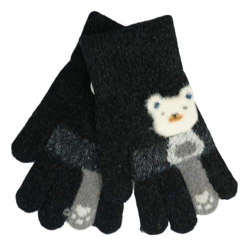 Guantes Infantil Largos Niños Invierno Abrigado Osito Conejo 7