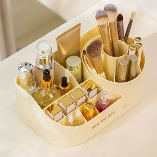 Organizador Maquillaje Porta Brochas Giratorio Cosmeticos 11