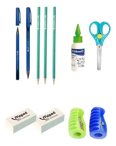 Kit Utiles Escolar + Carpetas + Hojas + Cartuchera Primaria 5