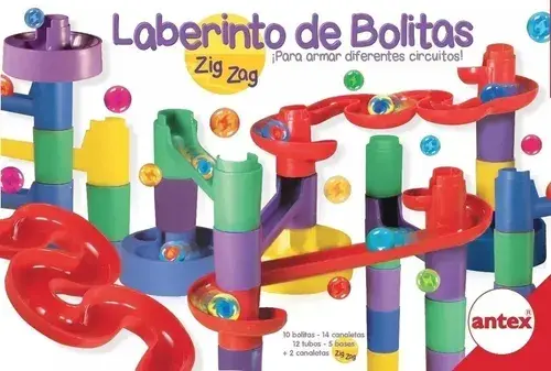Juego De Mesa Laberinto De Bolitas Zig Zag Original Antex Multicolor 3