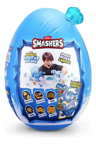 Zuru Smashers 7971 Dino Ice Age Egg +25 Sorpresa Brilla 3