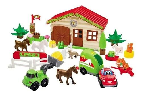 Set De Granja Construccion Bloques Animales Abrick Antex  16 3