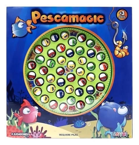 Juego De Pesca Faydi Pescamagic 45 Piezas Plástico 5 Jugadores 6