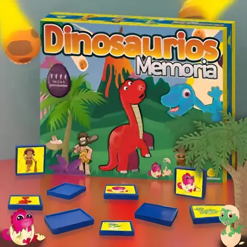 Juego De Mesa Dinosaurios Memoria Animales Didactico Yuyu 6
