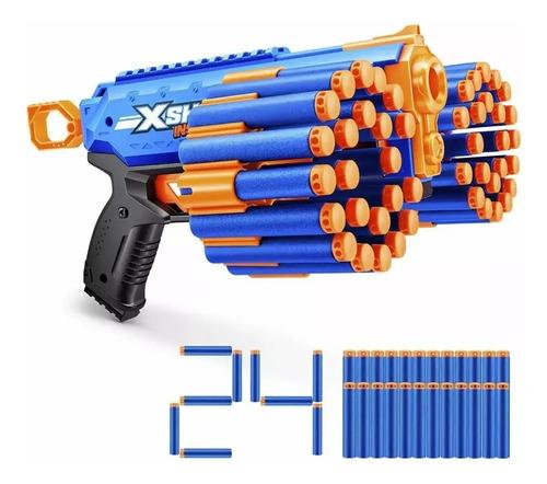 Pistola X-shot Insanity Manic Lanza Dardos 24 Dardos Juguete Azul 5