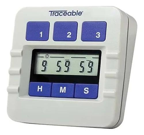 Cronómetro Digital Traceable Temporizador Calibrado 0.001% Blanco