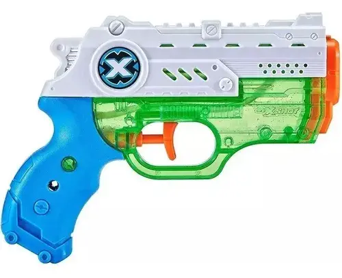 Pistola De Agua Zuru X-shot Nano Fast Fill Llenado Rapido Azul Y Verde 2