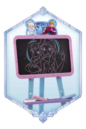 Pizarra Reversible Enorme Frozen Disney Con Caballete Dibujo 3