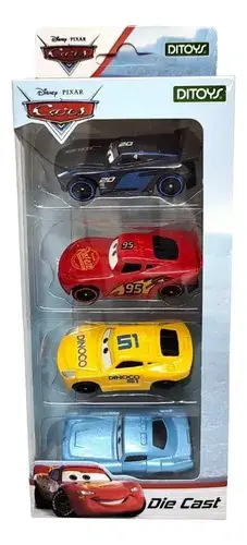 Cars Set X 4 Autos De Metal Die Cast Original Ditoys Disney Cars Surtido 2