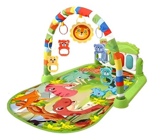 Gimnasio Interactivo 3 En 1 Bebé Piano Didáctico Animalitos