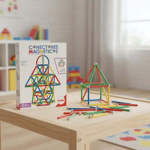 Antex Conectores Magneticos 136 Piezas Puntas Redondeadas Multicolor 2