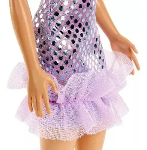 Combo Muñeca Barbie Glitz 30 Cm Original Mattel + Auto Rosa 6