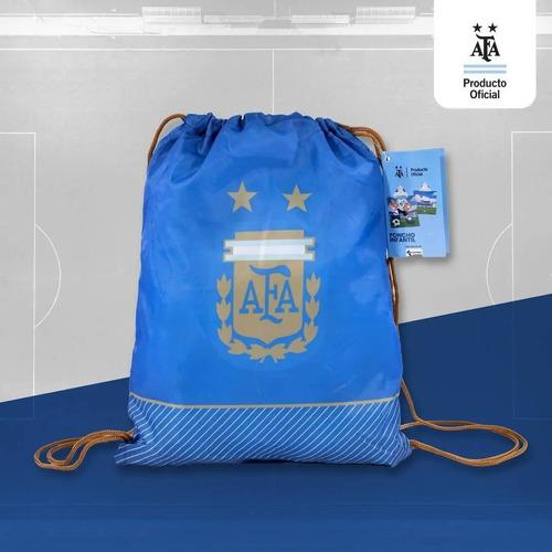 Poncho Toallon Infantil Futbol + Mochila Regalo Verano Playa 14
