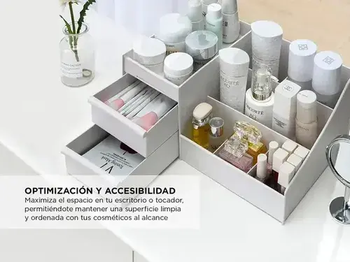 Organizador Maquillaje Cremas Escritorio Oficina Con Cajones 14
