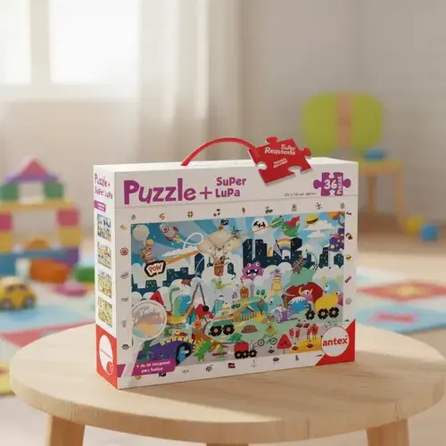 Puzzle Rompecabeza Gigante 36 Piezas Más Lupa Antex 3033