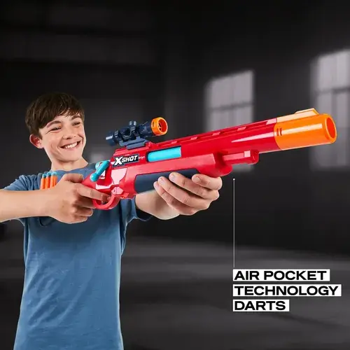 X-shot Rifle Excel Ejector Shell 7965 36875 Rojo (con Detalles Naranja Y Turquesa) 5