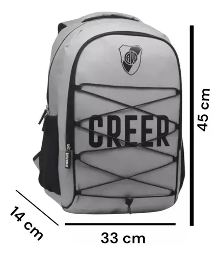 Combo Mochila + Cartuchera Escolar River Plate Deportiva Lic 6