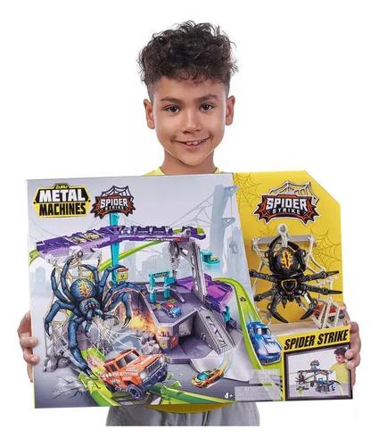 Pista De Autos Gigante Juguete Lanzador Metal Machine Araña Spider 3