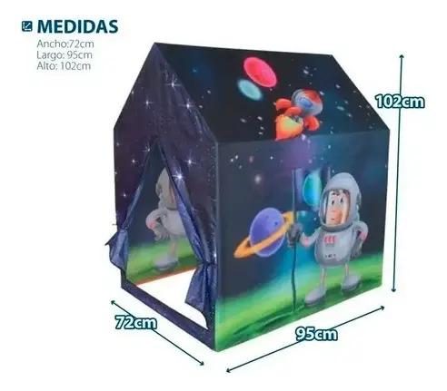Carpa Casa Casita Pelotero Astronauta 100 Pelotas Arma Facil Astronauta 8