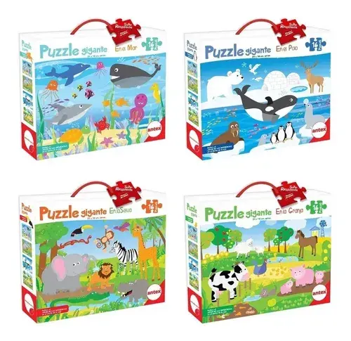 Rompezabezas Puzzle Gigante Didactico 16 Piezas Niños Antex 5