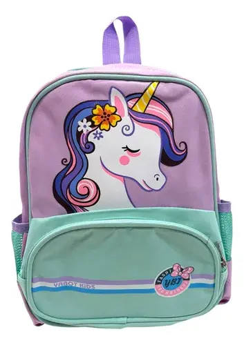 Mochila Infantil Jardin Unicornio Rosa Nena Escolar Colonia 5