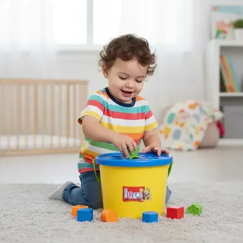 Bloques Balde Didáctico Luni 18 Piezas Primera Infancia 18 3