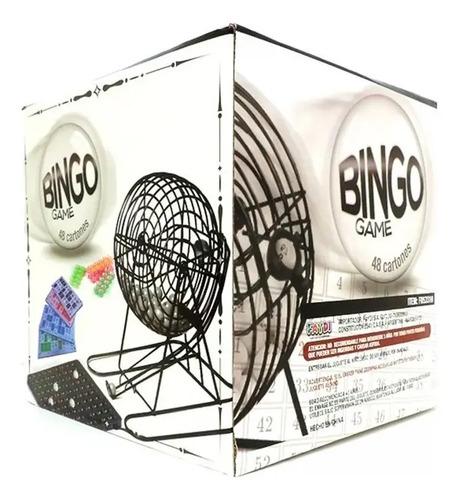 Bingo Con Bolillero Metal Faydi 48 Cartones Juego De Mesa Familiar 5