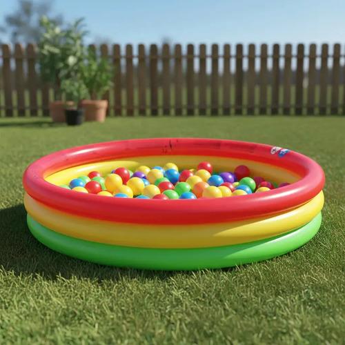 Pileta Pelotero Inflable Para Bebes Niños 100cm Agua Juegos 2