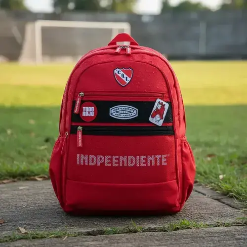 Mochila Independiente Velcro Con Parches Escolar Reforzada 11