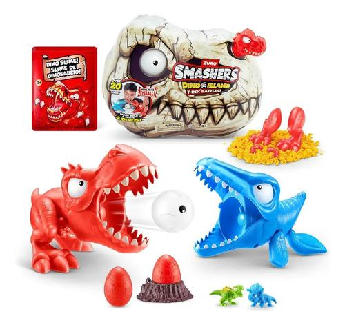 Dinosaurio T-rex Battle Smashers Dino Island Sorpresas 6