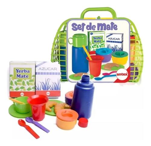 Canasta Set De Mate Juego Infantil Cocina Y Accesorios Antex 2