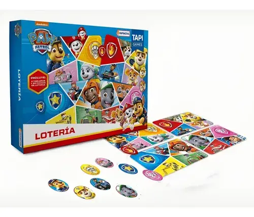 Juego De Mesa Loteria Paw Patrol Para Familia Bingo Imagenes 2