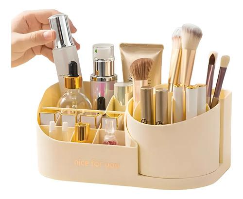 Organizador Maquillaje Porta Brochas Giratorio Cosmeticos 8