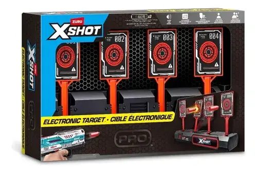 Tiro Al Blanco Con Movimiento Interactivo Pistolas X-shot Negro Tiro Al Blanco 3
