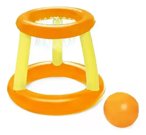 Aro De Basket Con Pelota Pileta Chicos Inflable Verano Agua 2
