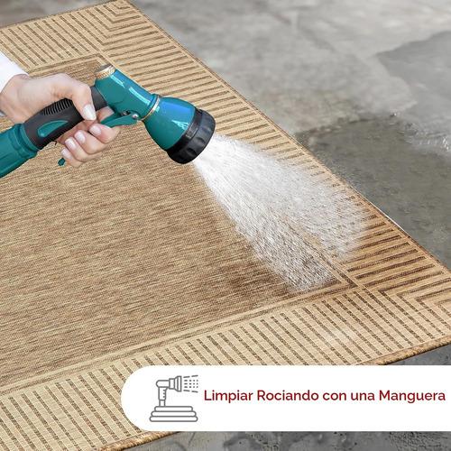 Alfombra Interior Exterior 60x90 Cm Nuloom Asha Marrón 60 Cm 90 Cm Marrón 3