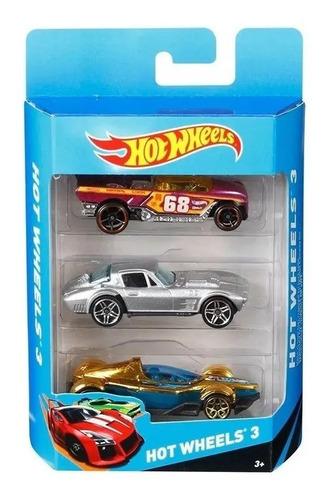 Autitos Hot Wheels Pack X3 Vehiculos Surtidos Autos Mattel Todos 4